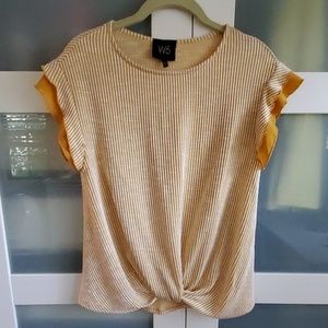 W5 Striped Cream and Yellow Blouse